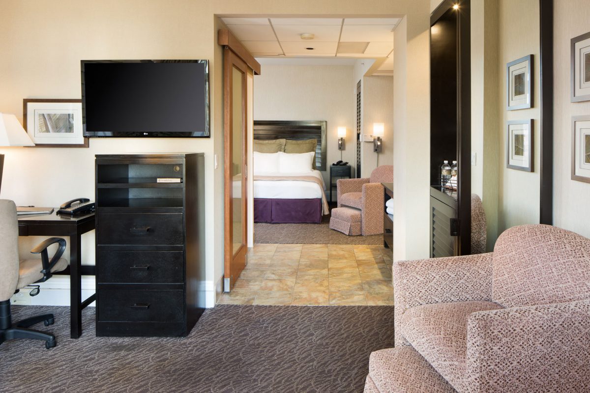 View of an expansive and stylish suite